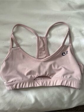 Pink Expntl Sports Bra
